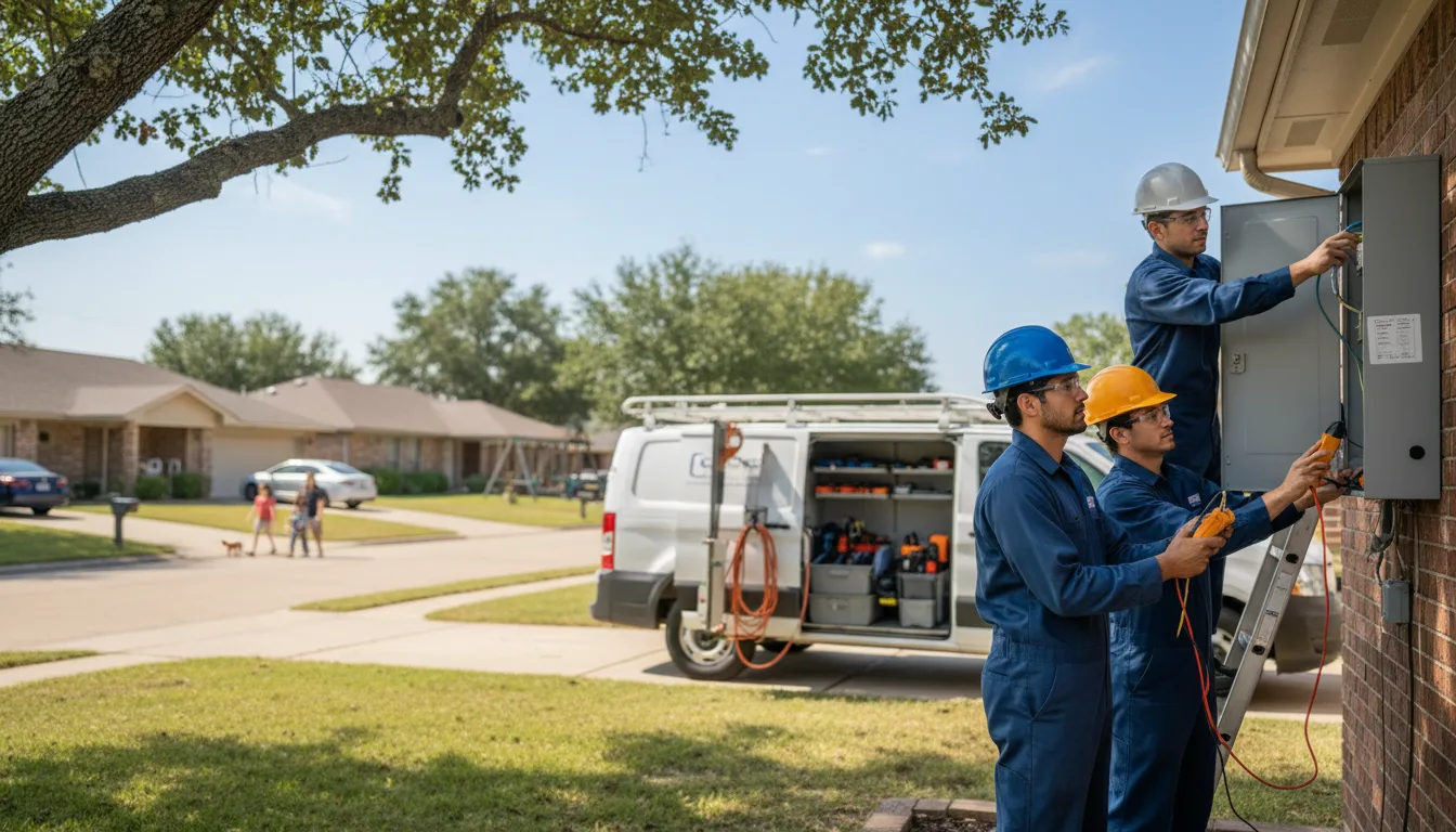 Certified electrician providing emergency electrical services in Wilber, NE